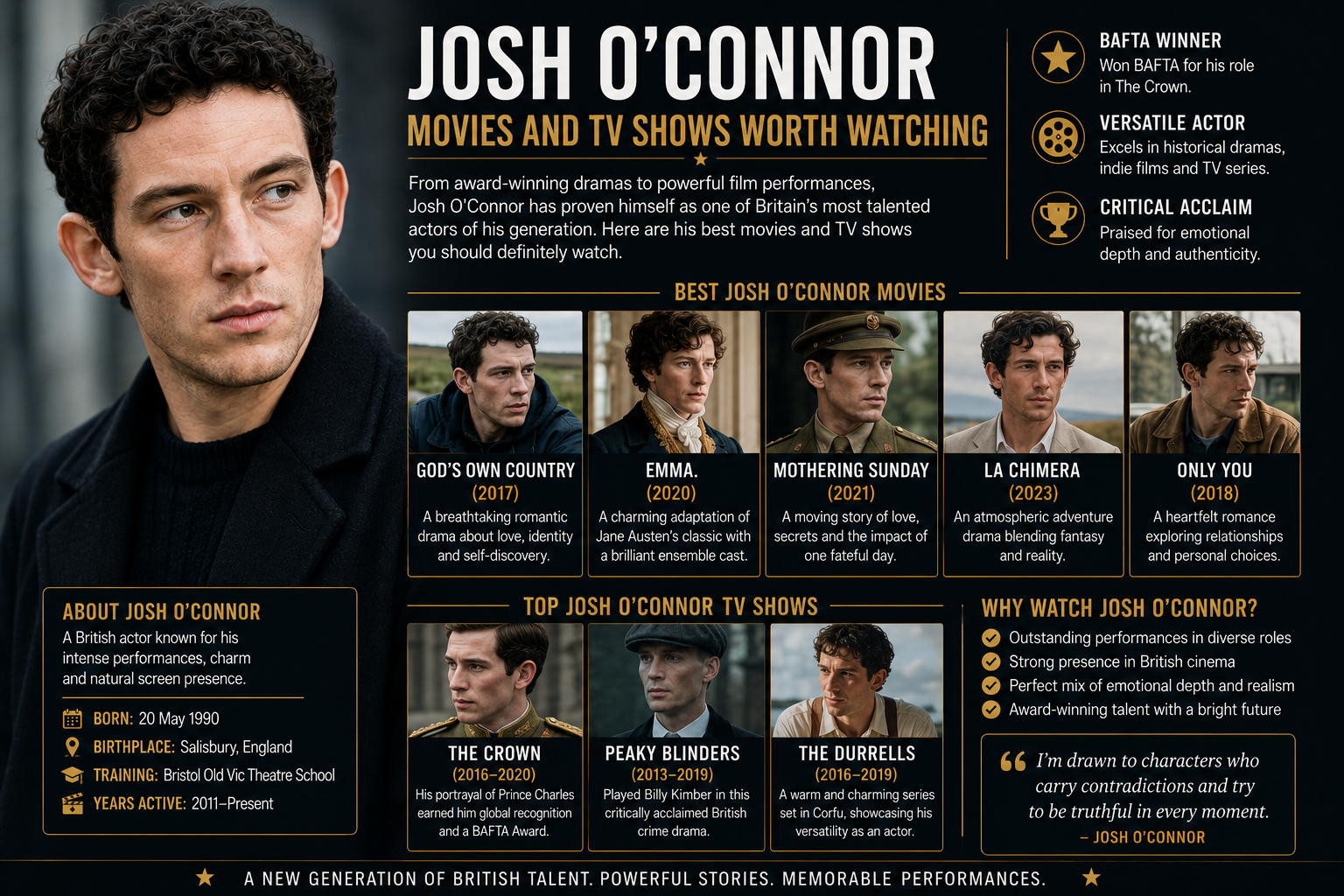 josh o'connor movies